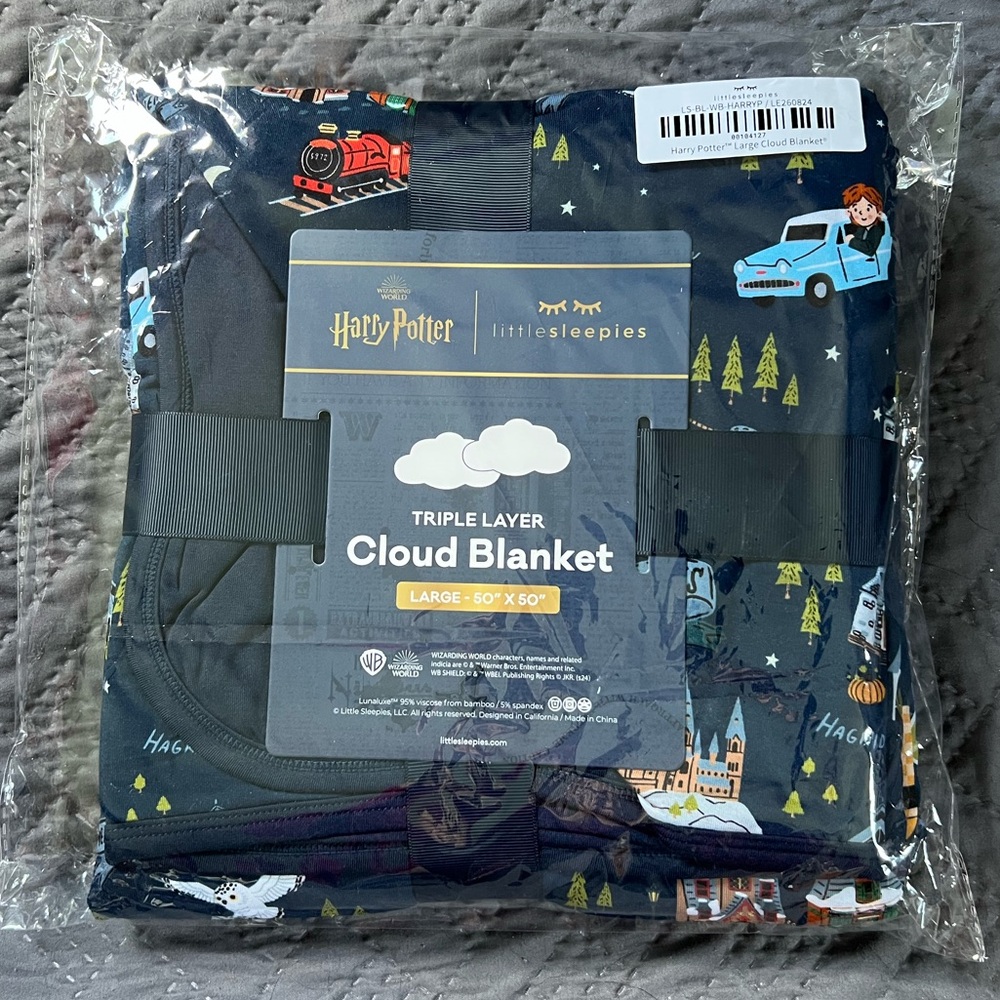 NIB Little Sleepies Cloud Blanket - Harry Potter